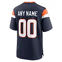 Zennovawear Men's Denver Broncos Navy Alternate Mile High Collection Custom Game Jersey