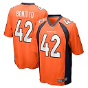 Zennovawear Men's Denver Broncos Nik Bonitto Orange Game Player Jersey