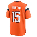 Zennovawear Men's Denver Broncos Nik Bonitto Orange Team Game Jersey