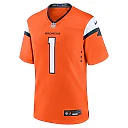 Zennovawear Men's Denver Broncos Orange 1 Dad Game Jersey