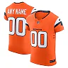 Zennovawear Men's Denver Broncos Orange Team Vapor F.U.S.E. Elite Custom Jersey