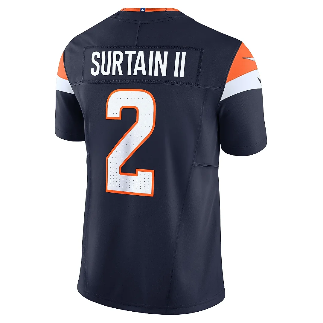 Zennovawear Men's Denver Broncos Patrick Surtain II Navy Mile High Collection Vapor F.U.S.E. Limited Jersey