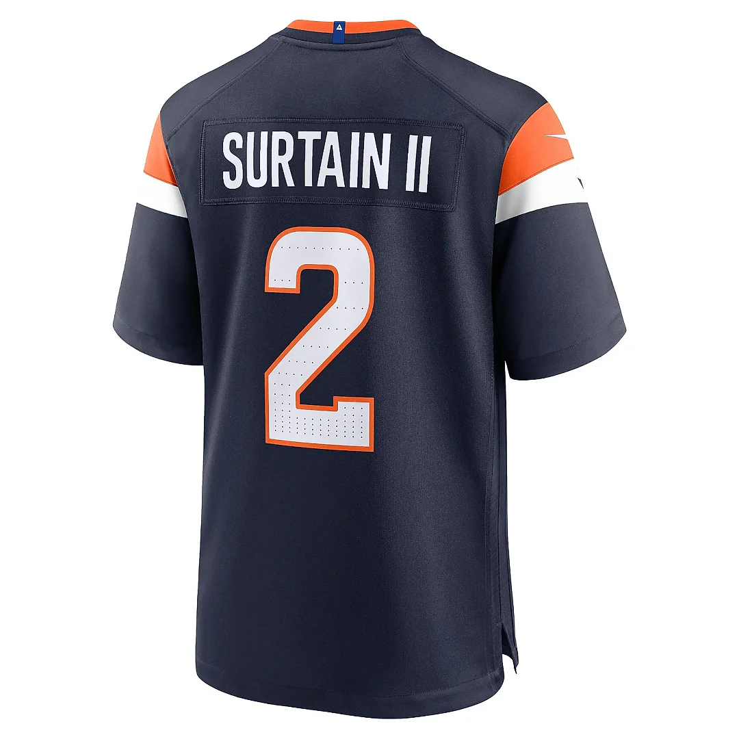 Zennovawear Men's Denver Broncos Patrick Surtain II Navy Mile High Collection Alternate Game Jersey