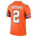 Zennovawear Men's Denver Broncos Patrick Surtain II Orange Alternate Legend Player Performance Top