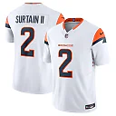 Zennovawear Men's Denver Broncos Patrick Surtain II White Mile High Collection Vapor F.U.S.E. Limited Jersey