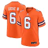 Zennovawear Men's Denver Broncos P.J. Locke III Orange Mile High Collection 1977 Throwback Player Game Jersey