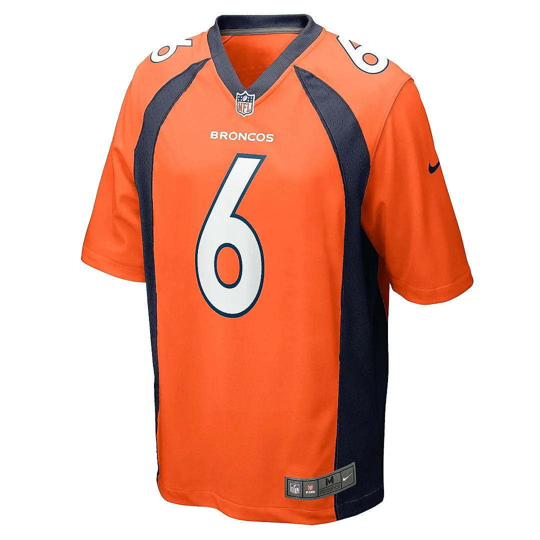Zennovawear Men's Denver Broncos P.J. Locke Orange Game Player Jersey