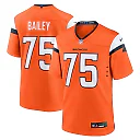 Zennovawear Men's Denver Broncos Quinn Bailey Orange Team Game Jersey