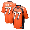 Zennovawear Men's Denver Broncos Quinn Meinerz Orange Game Jersey