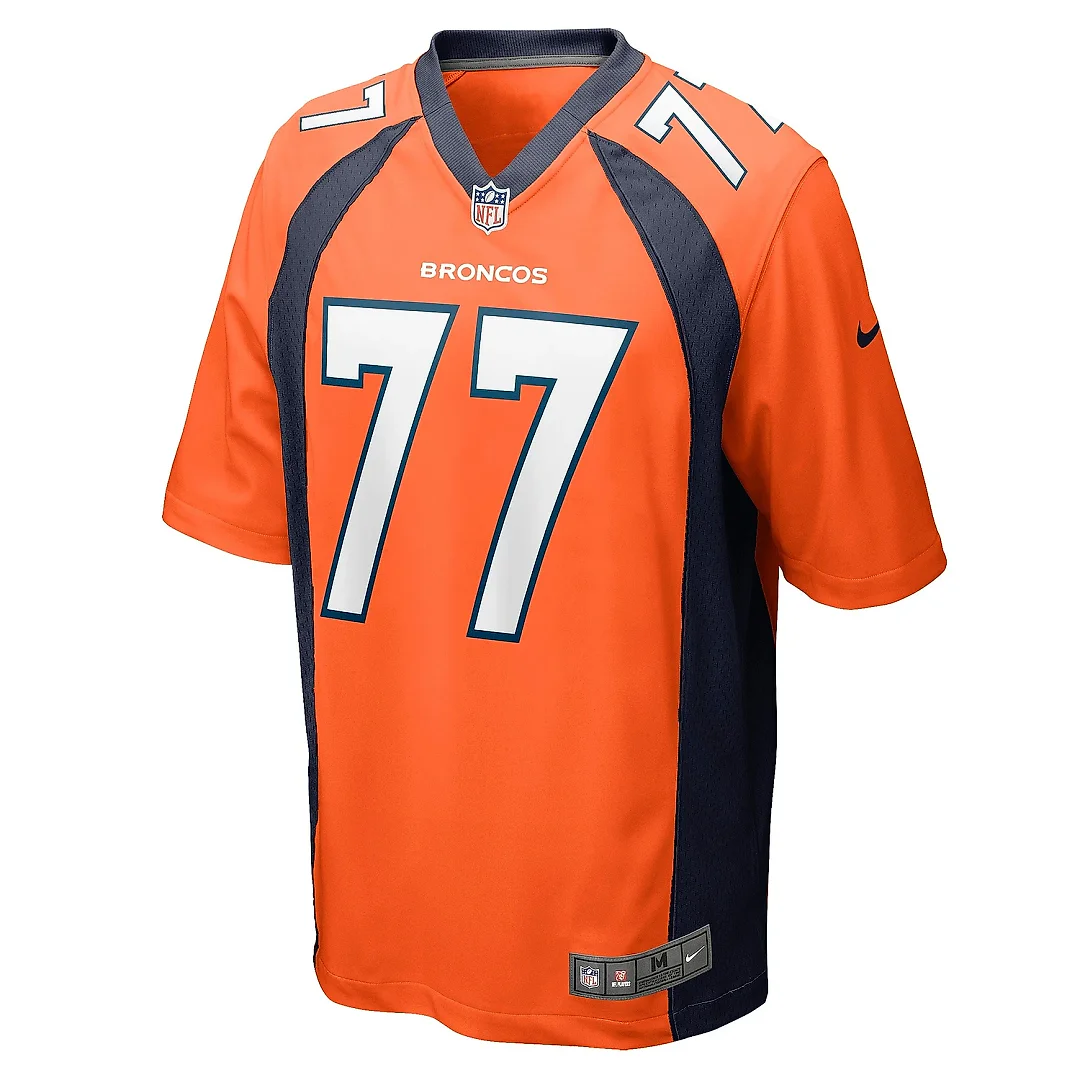 Zennovawear Men's Denver Broncos Quinn Meinerz Orange Game Jersey