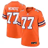 Zennovawear Men's Denver Broncos Quinn Meinerz Orange Mile High Collection 1977 Throwback Player Game Jersey