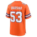 Zennovawear Men's Denver Broncos Randy Gradishar Orange Mile High Collection 1977 Throwback Retired Player Game Jersey