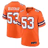 Zennovawear Men's Denver Broncos Randy Gradishar Orange Mile High Collection 1977 Throwback Retired Player Game Jersey