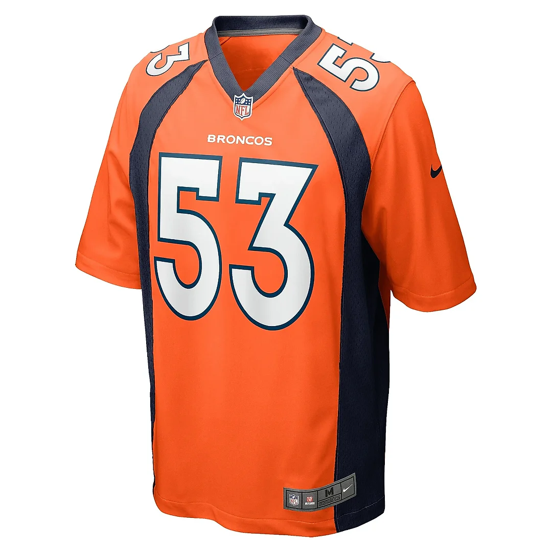 Zennovawear Men's Denver Broncos Randy Gradishar Orange Retired Player Game Jersey
