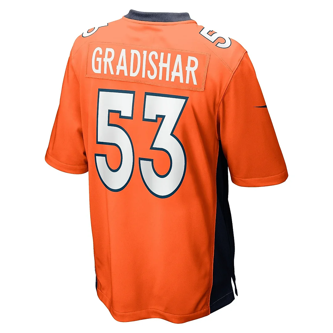 Zennovawear Men's Denver Broncos Randy Gradishar Orange Retired Player Game Jersey