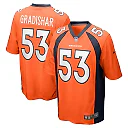 Zennovawear Men's Denver Broncos Randy Gradishar Orange Retired Player Game Jersey