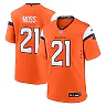 Zennovawear Men's Denver Broncos Riley Moss Orange Team Game Jersey