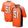Zennovawear Men's Denver Broncos Ronnie Perkins Orange Game Jersey