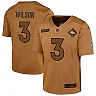 Zennovawear Men's Denver Broncos Russell Wilson Brown Salute To Service Limited Jersey