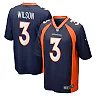 Zennovawear Men's Denver Broncos Russell Wilson Navy Alternate Game Jersey