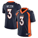Zennovawear Men's Denver Broncos Russell Wilson Navy Alternate Vapor Limited Jersey