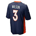 Zennovawear Men's Denver Broncos Russell Wilson Navy Alternate Game Jersey