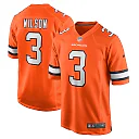 Zennovawear Men's Denver Broncos Russell Wilson Orange Alternate Game Jersey