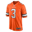 Zennovawear Men's Denver Broncos Russell Wilson Orange Alternate Game Jersey