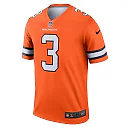 Zennovawear Men's Denver Broncos Russell Wilson Orange Alternate Legend Player Performance Top