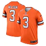 Zennovawear Men's Denver Broncos Russell Wilson Orange Alternate Legend Player Performance Top