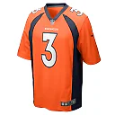Zennovawear Men's Denver Broncos Russell Wilson Orange Game Jersey