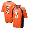 Zennovawear Men's Denver Broncos Russell Wilson Orange Game Jersey