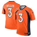 Zennovawear Men's Denver Broncos Russell Wilson Orange Team Legend Player Performance Top