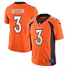 Zennovawear Men's Denver Broncos Russell Wilson Orange Team Vapor Limited Jersey