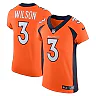 Zennovawear Men's Denver Broncos Russell Wilson Orange Vapor Elite Jersey