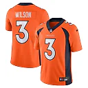 Zennovawear Men's Denver Broncos Russell Wilson Orange Vapor Untouchable Limited Jersey