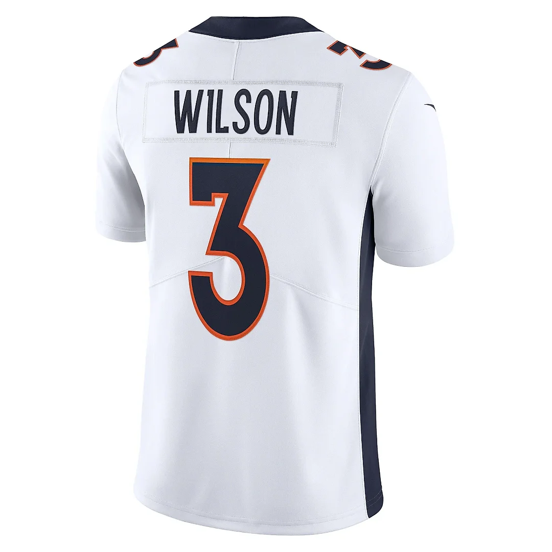 Zennovawear Men's Denver Broncos Russell Wilson White Team Vapor Limited Jersey