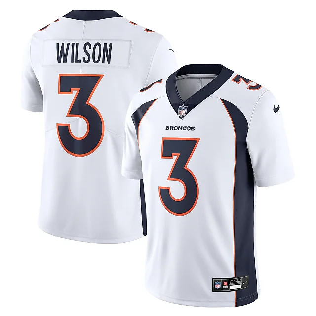 Zennovawear Men's Denver Broncos Russell Wilson White Vapor Untouchable Limited Jersey