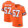 Zennovawear Men's Denver Broncos Tom Jackson Orange Mile High Collection 1977 Throwback Retired Player Game Jersey