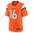 Zennovawear Men's Denver Broncos Troy Franklin Orange Team Game Jersey