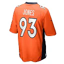 Zennovawear Men's Denver Broncos Troy Jones Orange Game Jersey