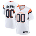 Zennovawear Men's Denver Broncos White Mile High Collection Custom Game Jersey