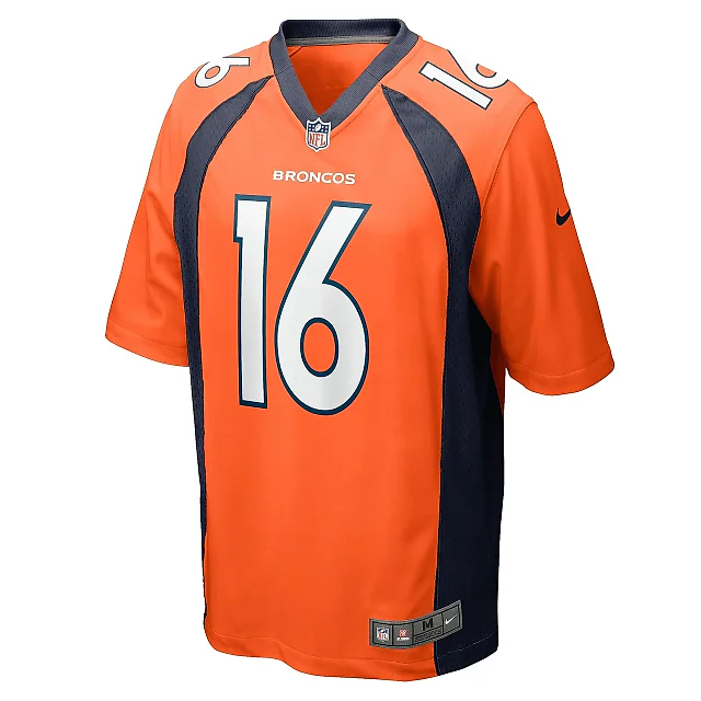 Zennovawear Men's Denver Broncos Wil Lutz Orange Game Jersey