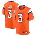 Zennovawear Men's Denver Broncos Wil Lutz Orange Team Game Jersey
