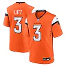 Zennovawear Men's Denver Broncos Wil Lutz Orange Team Game Jersey