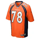 Zennovawear Men's Denver Broncos William Sherman Orange Team Game Jersey