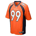 Zennovawear Men's Denver Broncos Zach Allen Orange Game Player Jersey