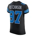 Zennovawear Men's Detroit Lions Aidan Hutchinson Black Alternate Vapor F.U.S.E. Elite Jersey