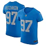 Zennovawear Men's Detroit Lions Aidan Hutchinson Blue Alternate Vapor F.U.S.E. Elite Jersey