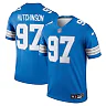 Zennovawear Men's Detroit Lions Aidan Hutchinson Blue Team Legend Player Performance Top